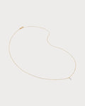 MONICA VINADER Marquise 14ct Yellow Gold And 0.016ct Lab-Grown Diamond Pendant Necklace(Gold)