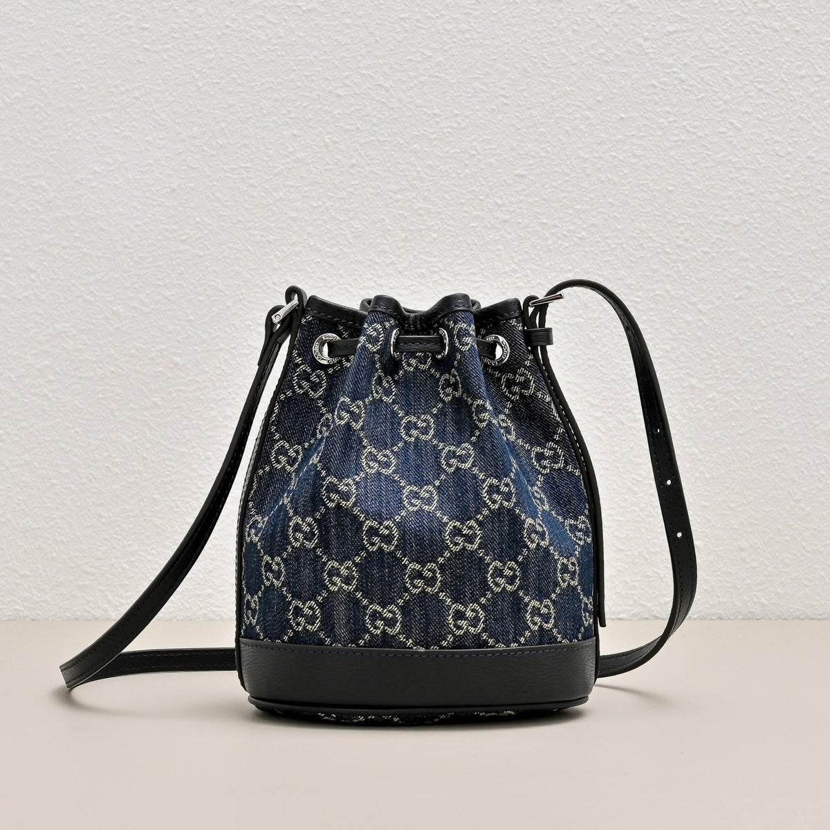 GUCCI Generation GG Denim Bucket Bag-875237