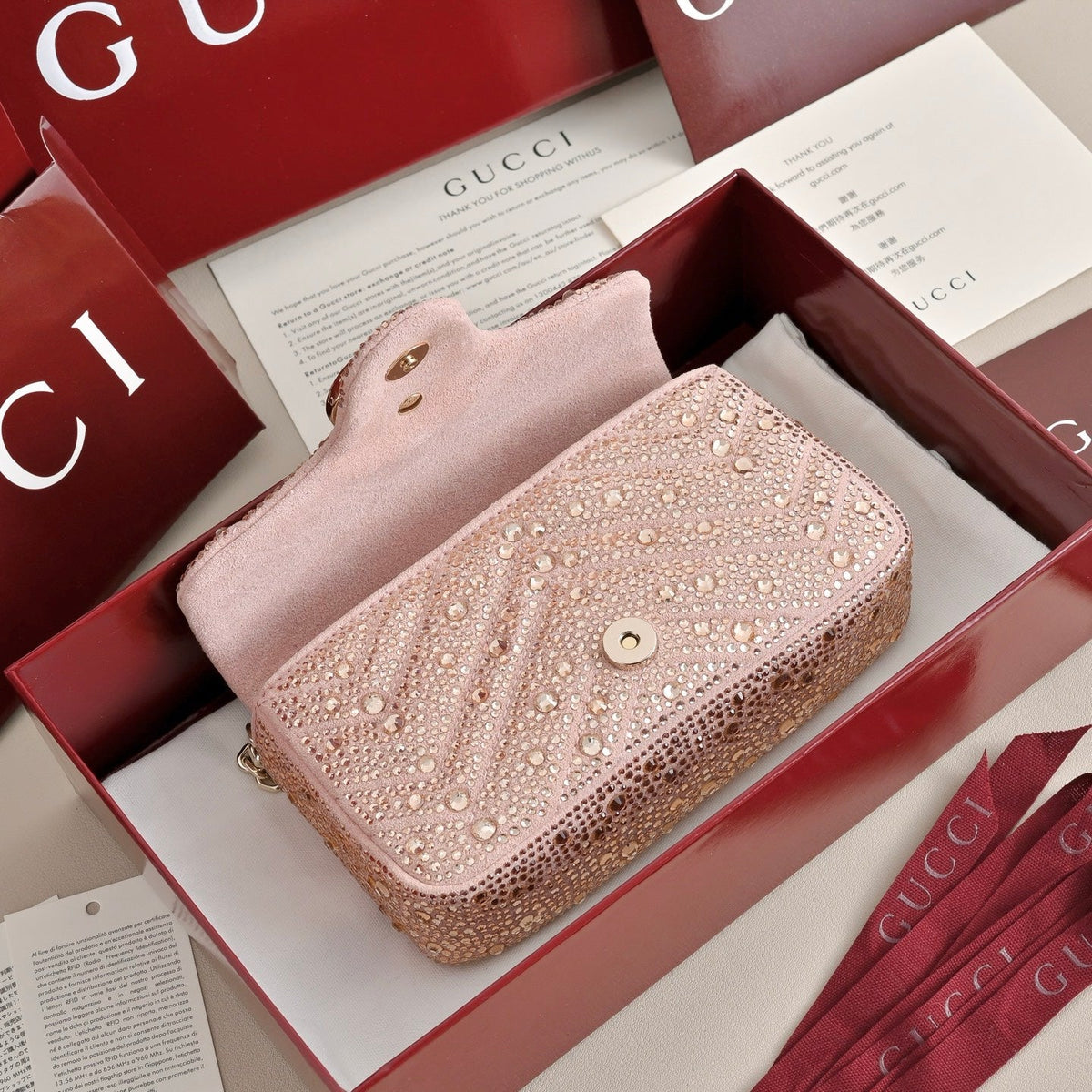 GUCCI Marmont Crystal Shoulder Bag-841290