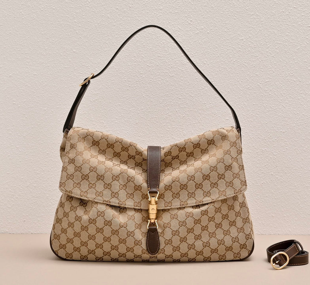 GUCCI Jackie Flap Large Shoulder Bag-A005ZI