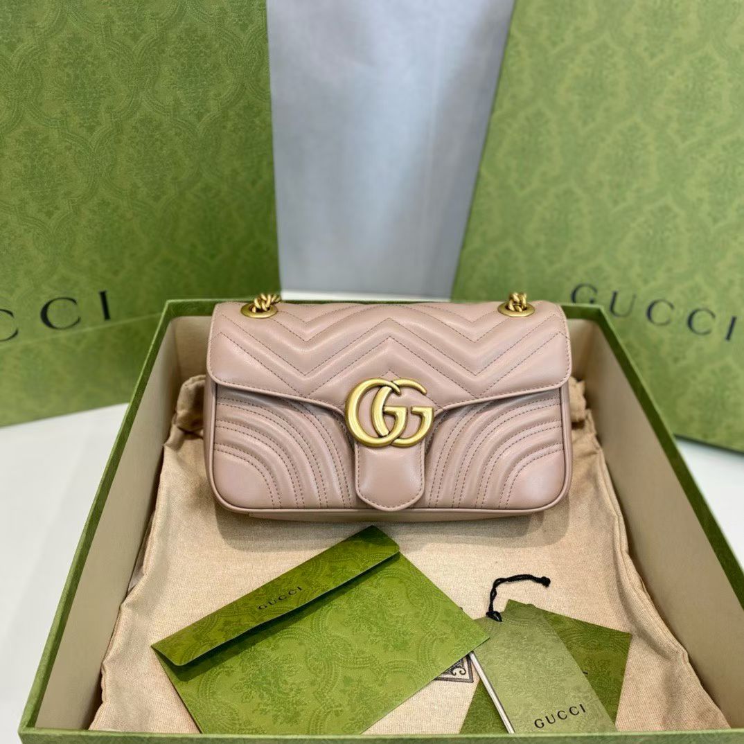 Gucci GG Marmont Leather Shoulder Bag-443497